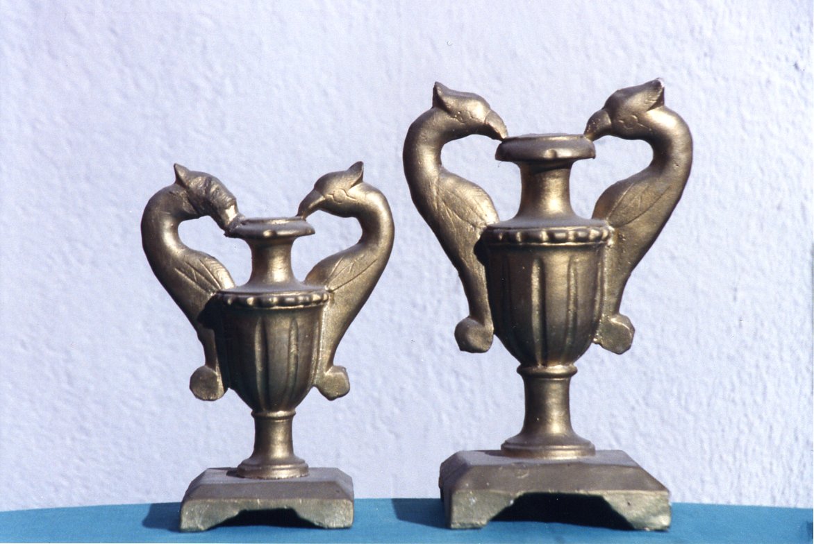 vaso d'altare per composizione floreale, serie - bottega molisana (sec. XIX)