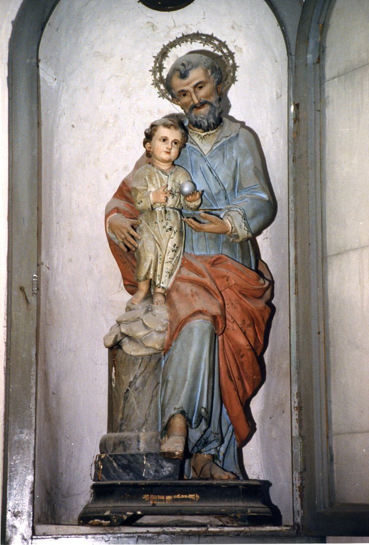 San Giuseppe e Gesù Bambino (gruppo scultoreo) - bottega molisana (metà sec. XIX)
