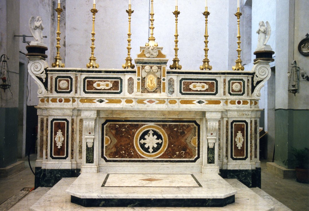altare maggiore - bottega napoletana (metà sec. XIX)