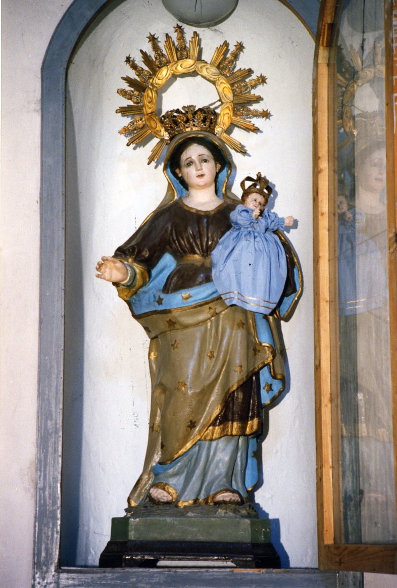 Madonna del Carmelo (statua) di Labbate Emilio (bottega) (fine sec. XIX)