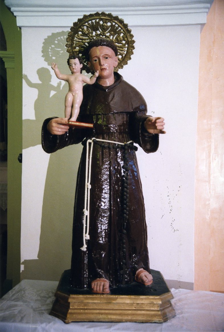 Sant'Antonio da Padova (statua) - bottega molisana (fine sec. XIX)