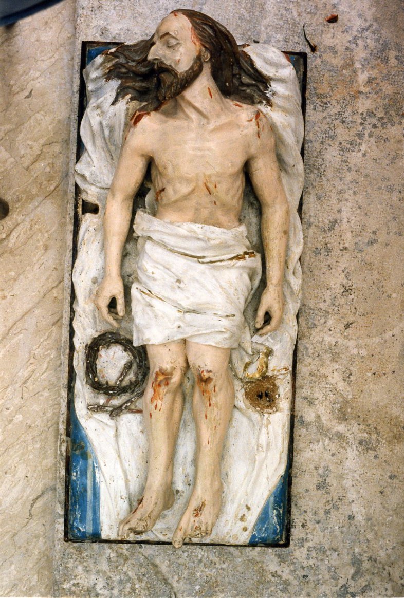 Cristo morto (statua) - bottega molisana (inizio sec. XIX)