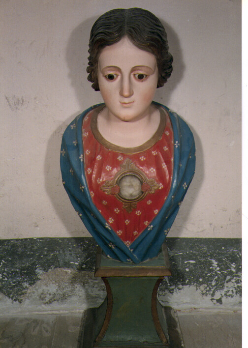 Sant'Apollonia (reliquiario - a busto) - bottega molisana (sec. XIX)