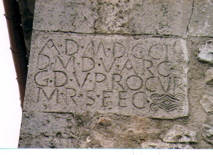 lapide - bottega Italia centrale (sec. XVIII)