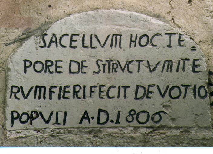 lapide - bottega Italia meridionale (sec. XIX)