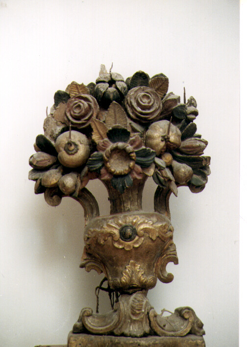 portacandelabro, coppia - bottega molisana (fine sec. XVIII)