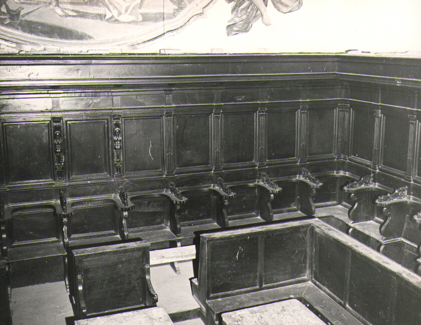 stalli del coro, opera isolata - bottega molisana (fine sec. XVIII)