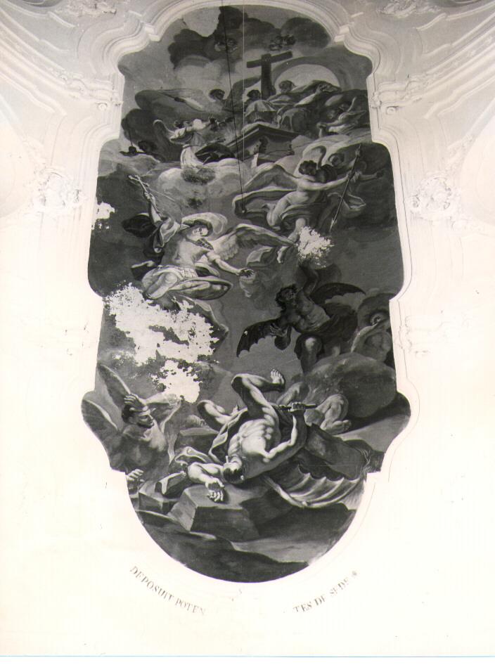 caduta degli angeli ribelli (dipinto, ciclo) di Gamba Paolo (sec. XVIII)