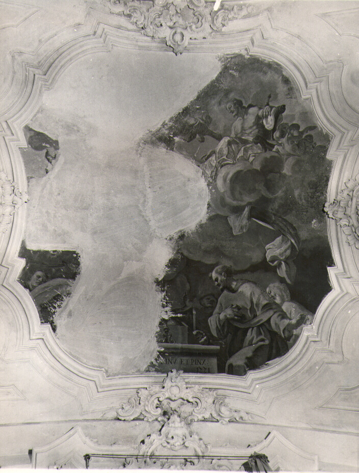 morte di San Francesco d'Assisi (dipinto, ciclo) di Gamba Paolo (sec. XVIII)