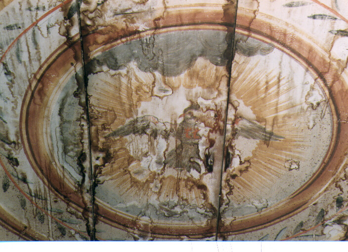 vaso con fiori (soffitto dipinto) - ambito abruzzese (seconda metà sec. XVIII)