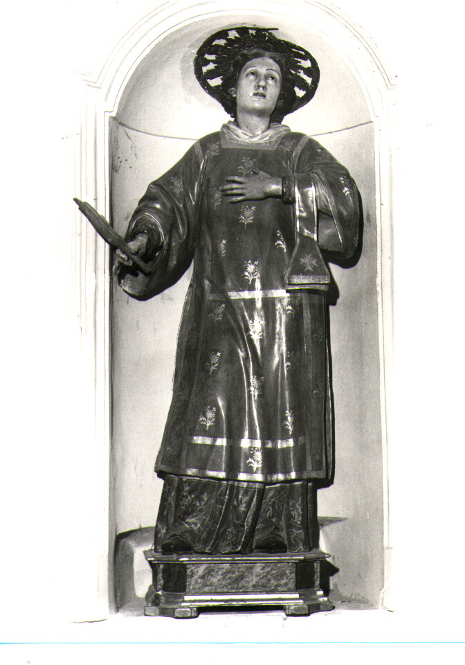 Santo Stefano (statua, opera isolata) di Colombo Giacomo (maniera) (sec. XVIII)