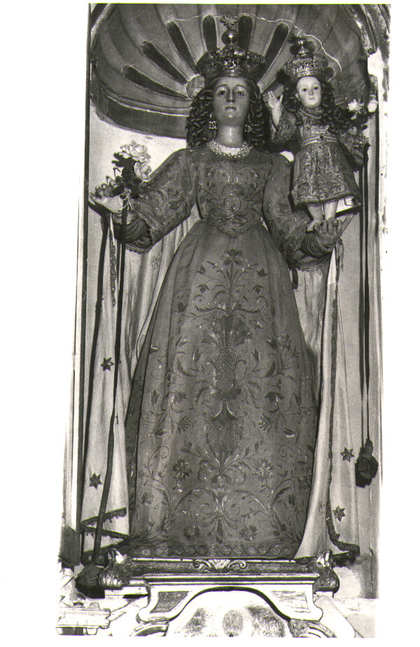 veste da statua, elemento d'insieme - manifattura agnonese (inizio sec. XX)