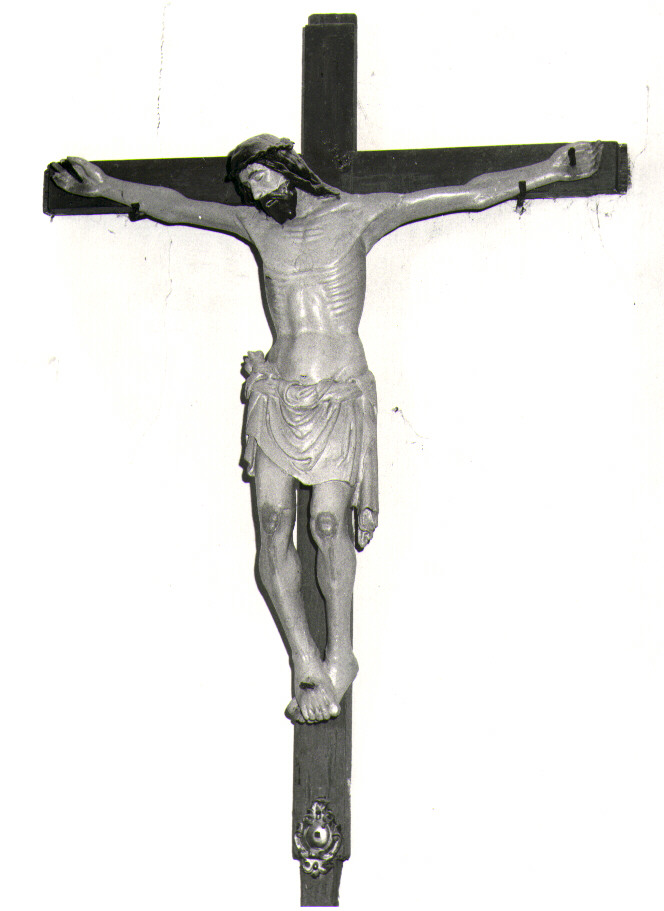 crocifisso, opera isolata - bottega Italia centro-meridionale (inizio sec. XVI)