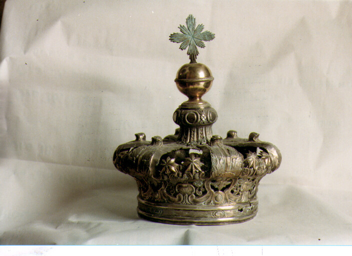 corona da statua, elemento d'insieme - bottega napoletana (sec. XIX)