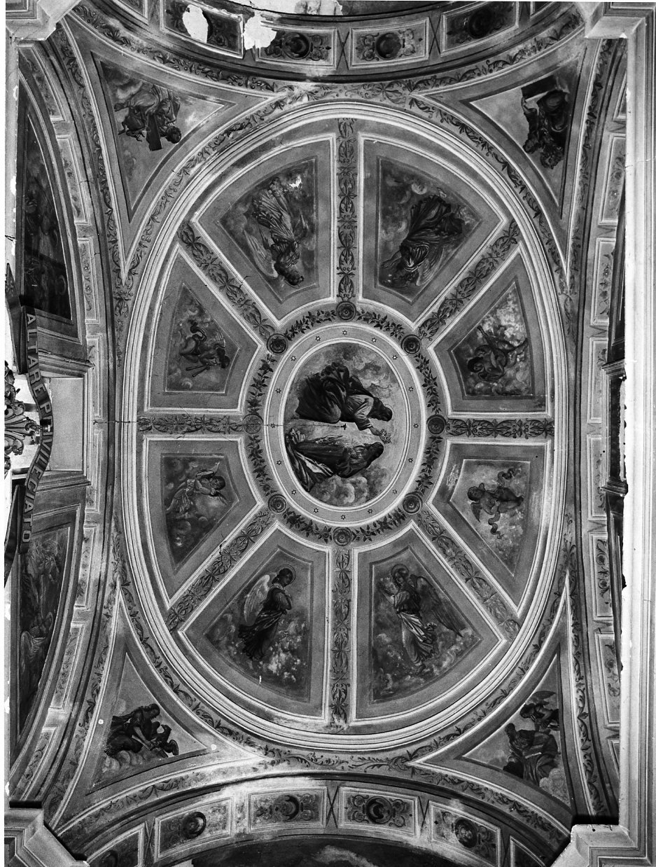 incoronazione di Maria Vergine (dipinto, elemento d'insieme) - ambito molisano (sec. XIX)