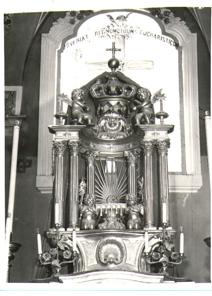 tronetto per esposizione eucaristica di Palazzetti Carmine (sec. XIX)