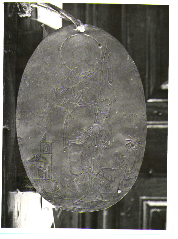 San Rocco (medaglione) di Camerchioli Vitale (sec. XIX)