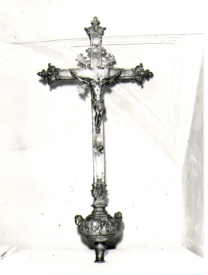 croce processionale - bottega napoletana (sec. XVIII)