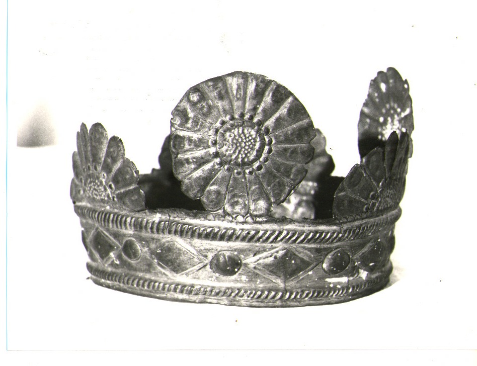 corona - bottega agnonese (fine/inizio secc. XIX/ XX)