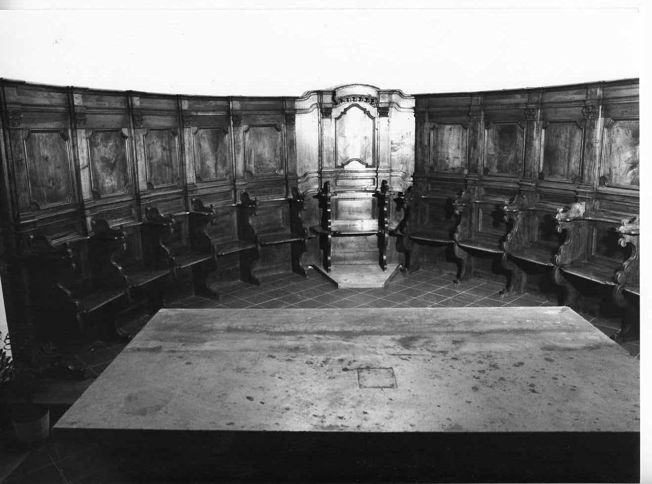 stalli del coro di Mancini Emilio (sec. XIX)