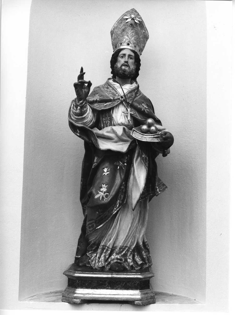 San Nicola di Bari (scultura) - bottega molisana (prima metà sec. XVIII)