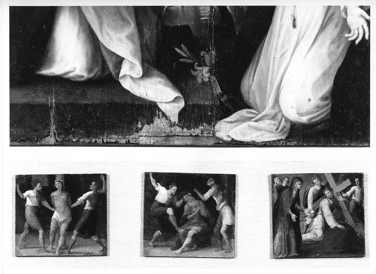 misteri del rosario (dipinto, ciclo) di Santafede Fabrizio (bottega) (sec. XVII)