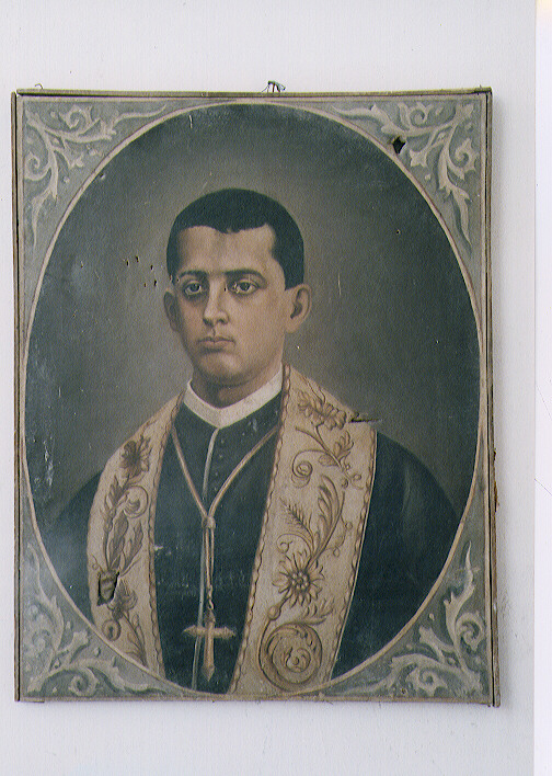 ritratto a mezza figura di prelato (dipinto) - ambito molisano (metà sec. XIX)