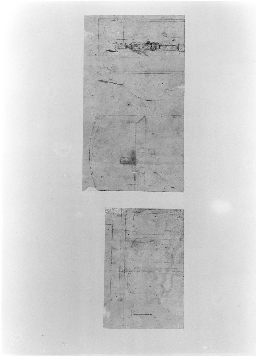 paesaggio con architetture (dipinto, coppia) - ambito molisano (sec. XIX)