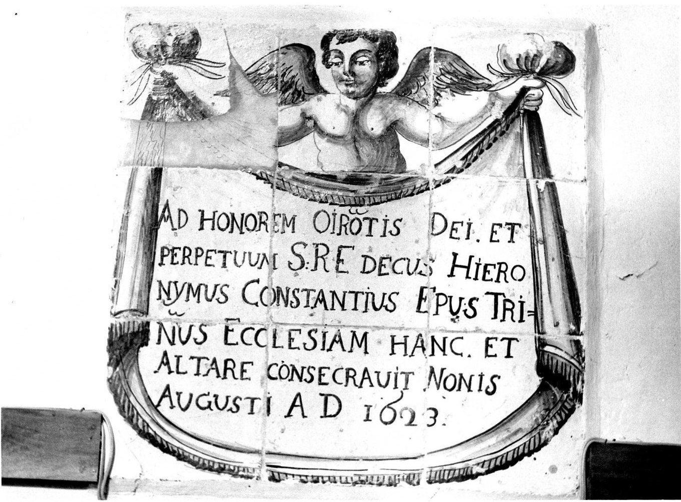 lapide - bottega italiana (sec. XVII)