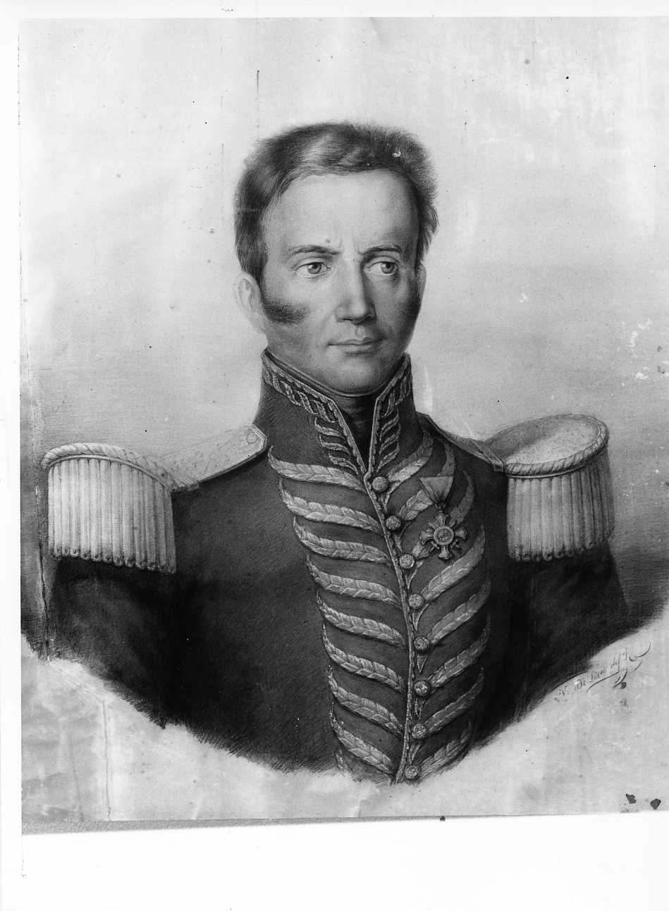 Generale Guglielmo Pepe, ritratto d'uomo (dipinto) di De Lisio Arnaldo (seconda metà sec. XIX)