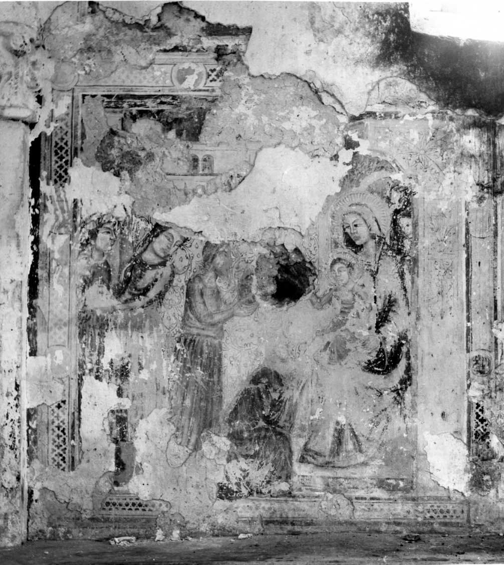 adorazione dei Re Magi (dipinto) - ambito Italia centro-meridionale (sec. XIV)