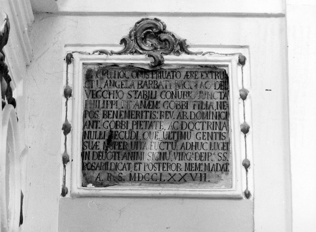 lapide - bottega molisana (sec. XVIII)