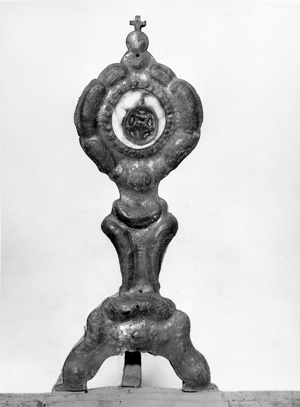 reliquiario-ostensorio - bottega Italia centro-meridionale (secc. XVIII/ XIX)