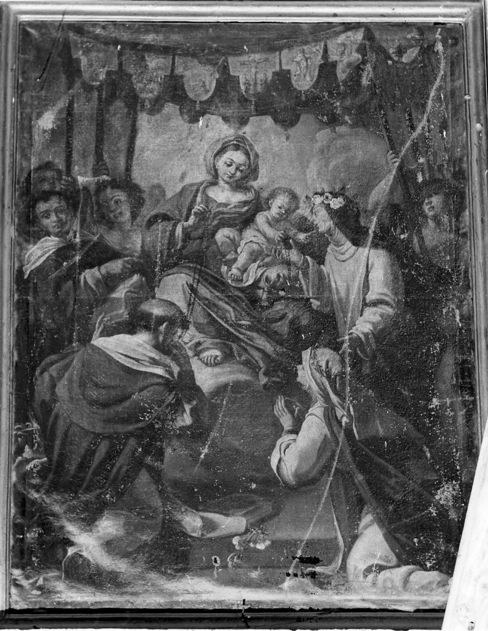 Madonna del Rosario (dipinto) di Gamba Paolo (fine sec. XVII)