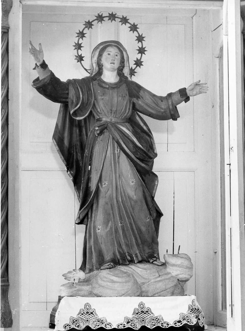 assunzione della Madonna (statua, opera isolata) - bottega molisana (sec. XVIII)