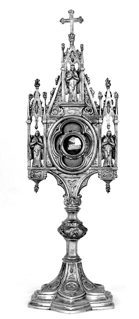 reliquiario-ostensorio - bottega Italia meridionale (sec. XIX)