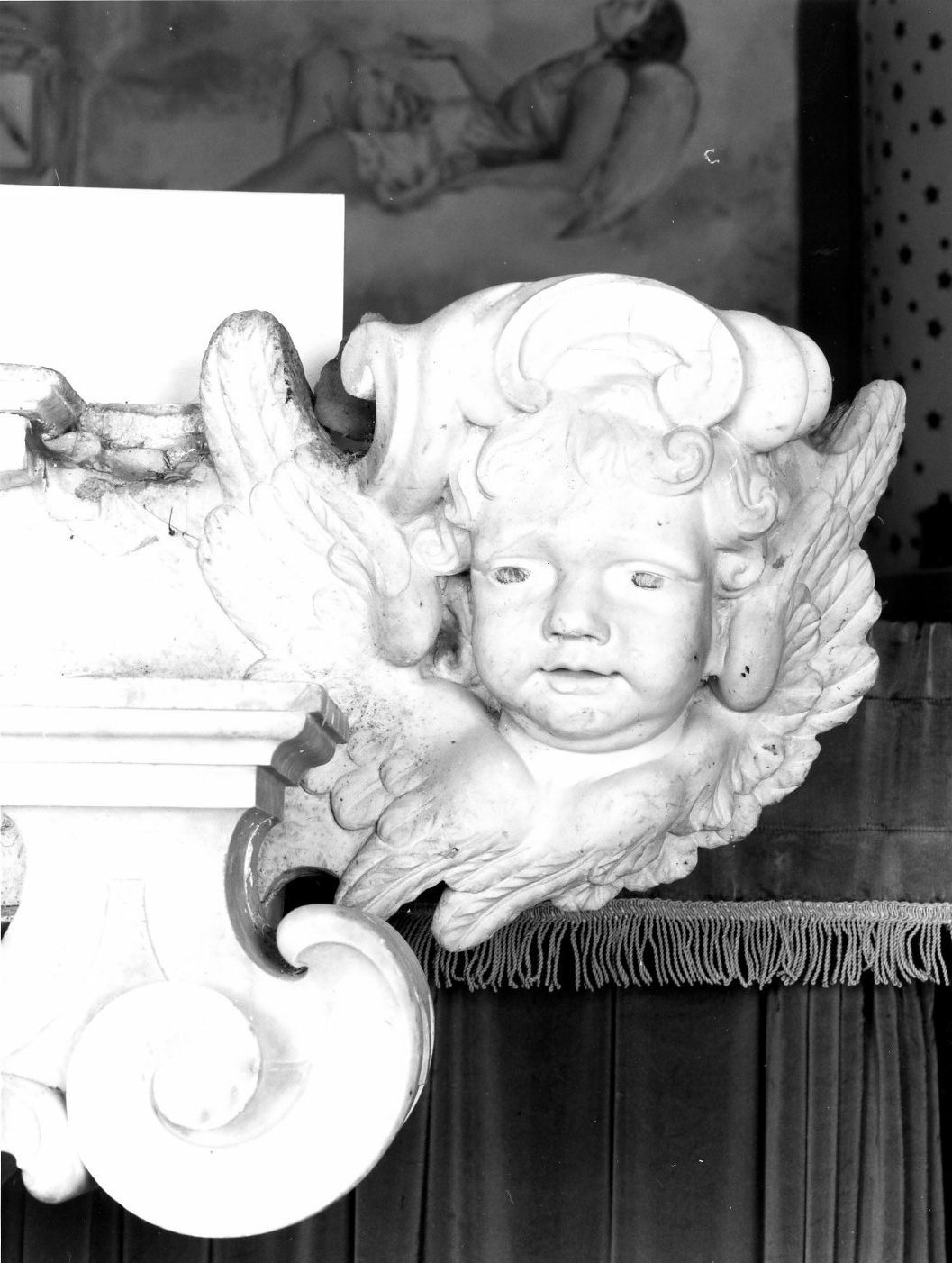 cherubino (scultura, elemento d'insieme) - bottega napoletana (sec. XVIII)