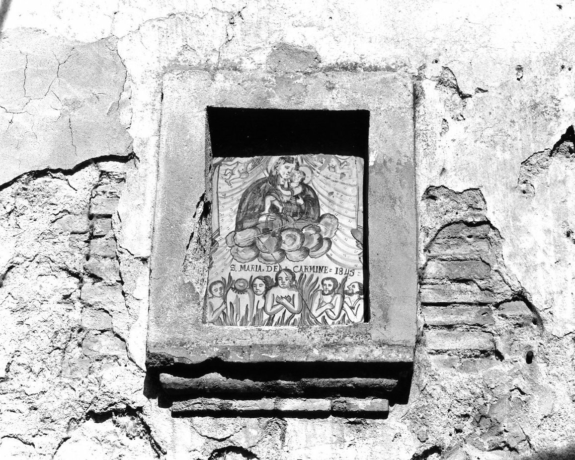 Madonna del Carmelo (decorazione) - ambito Italia meridionale (sec. XIX)