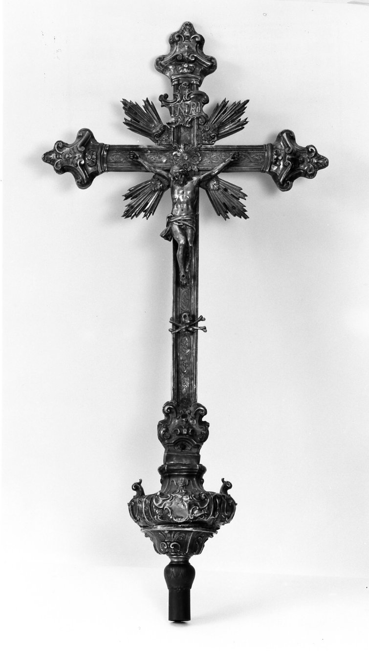 croce processionale - bottega napoletana (seconda metà sec. XVIII)