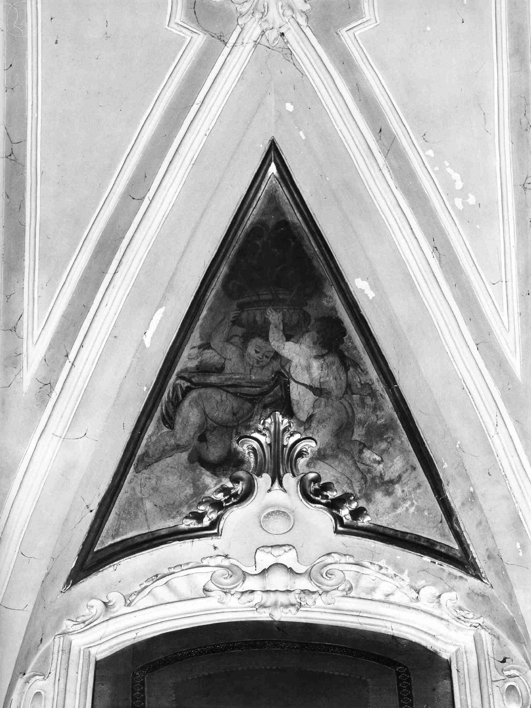angeli con gli attributi della Vergine (dipinto) di Sperduti Paolo (sec. XVIII)