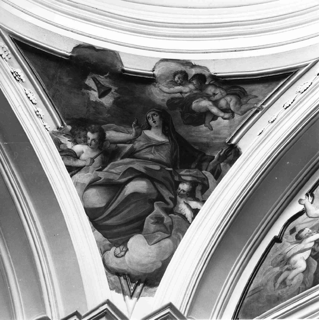 sette doni dello Spirito Santo: timore di Dio (dipinto) di Sperduti Paolo (sec. XVIII)