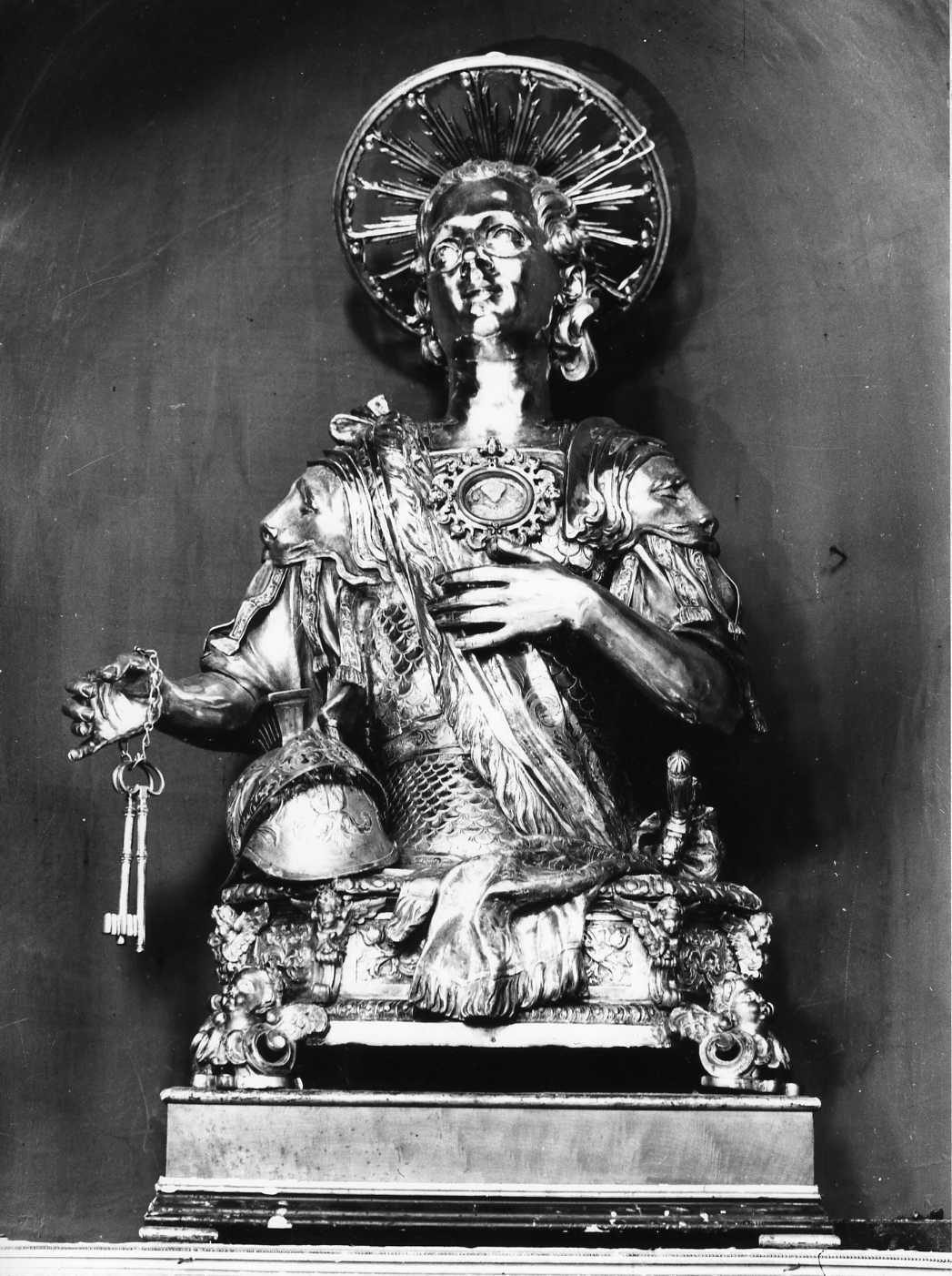 reliquiario - a busto di De Blasio Andrea (sec. XVII)