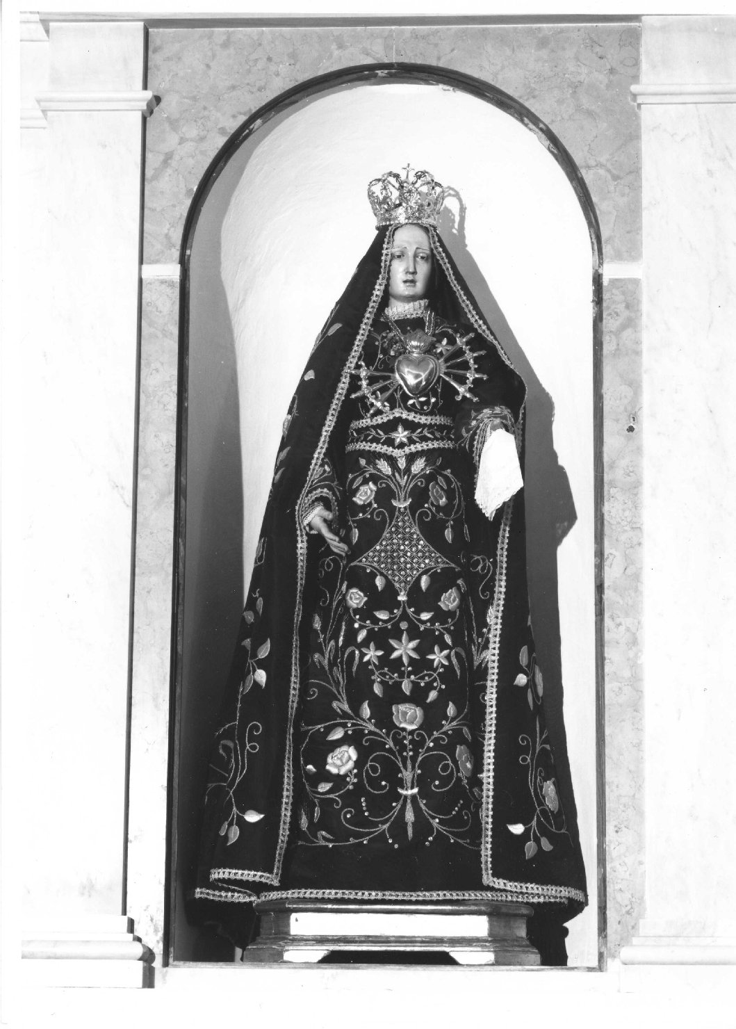 Madonna Addolorata (statua) - bottega Italia meridionale (secc. XVIII/ XIX)
