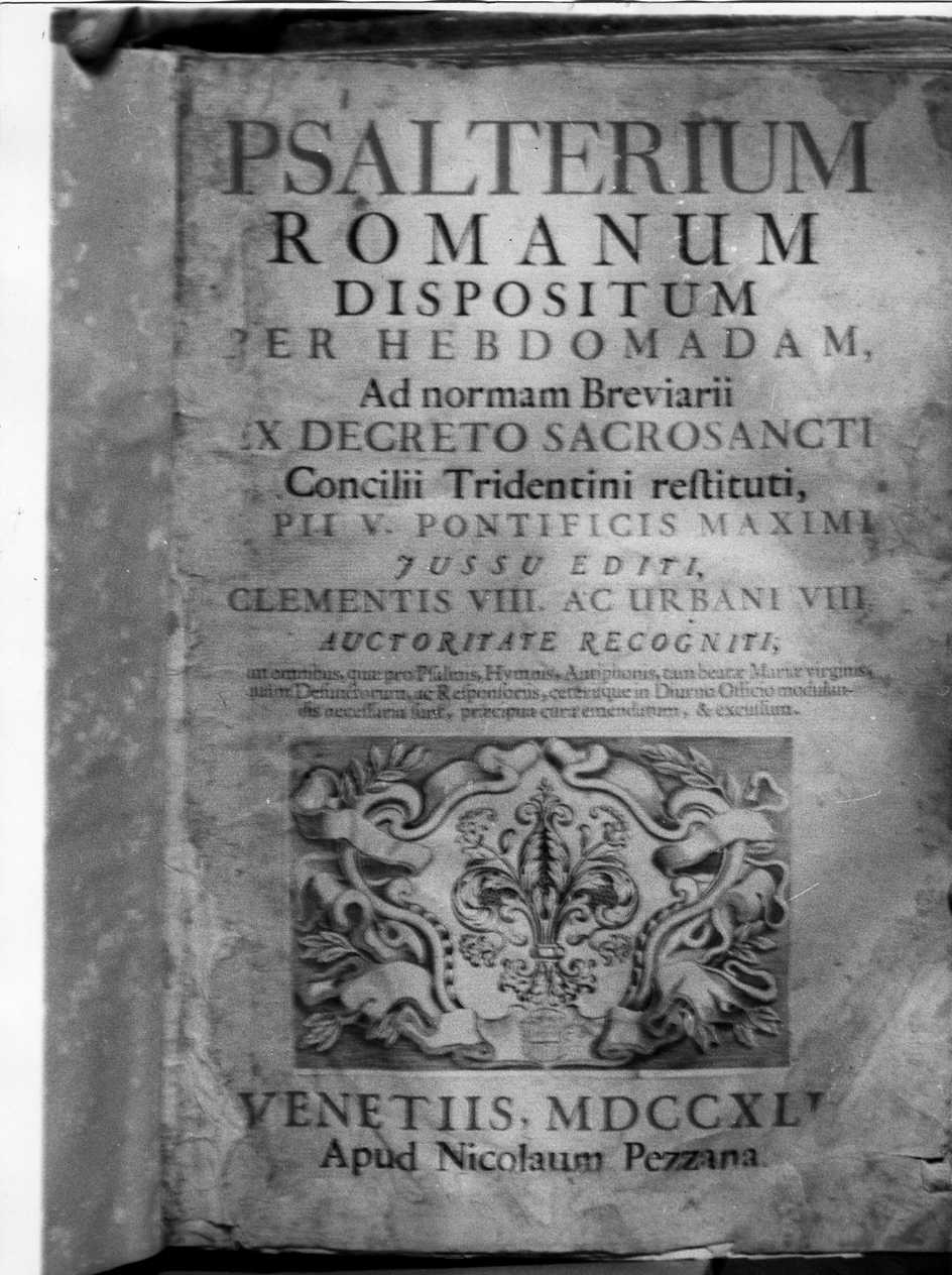 giglio fiorentino entro cartiglio (stampa) - ambito italiano (sec. XVIII)