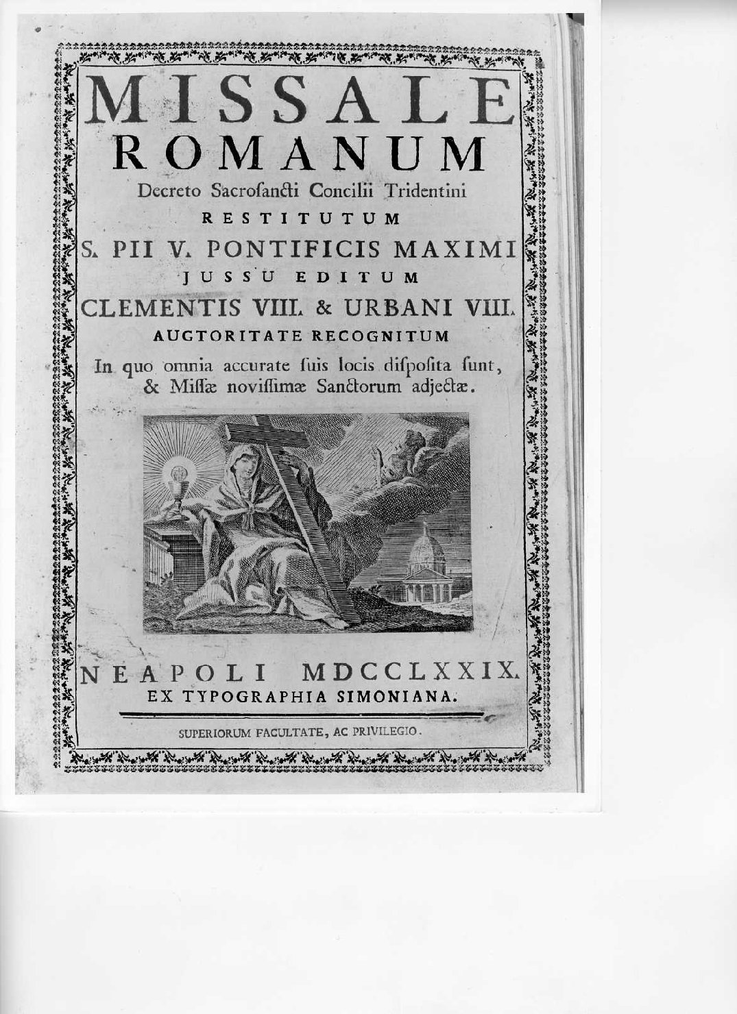 Religione (stampa) di Nolli Giovanni Battista (sec. XVIII)