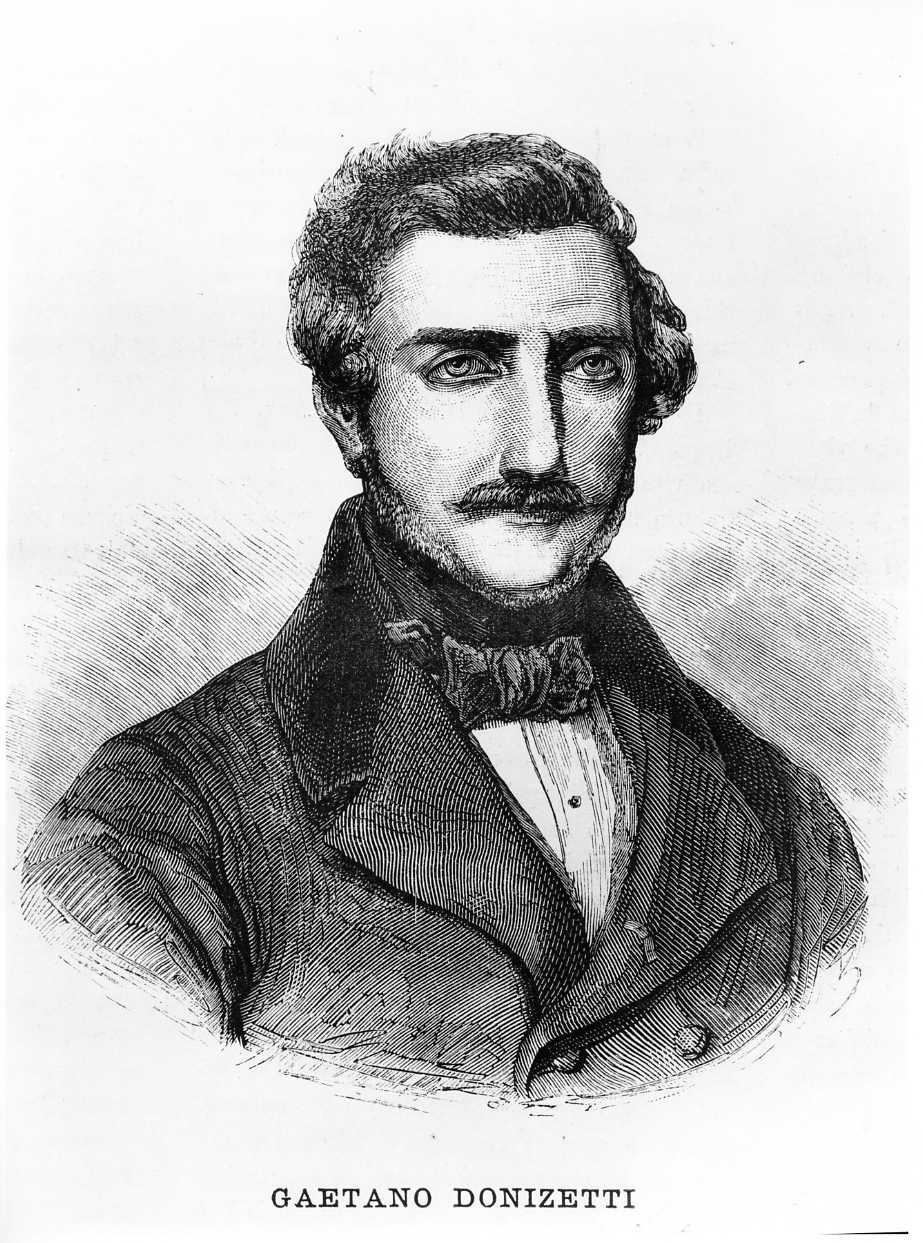 Gaetano Donizetti, ritratto di Gaetano Donizetti (stampa) - ambito italiano (sec. XIX)