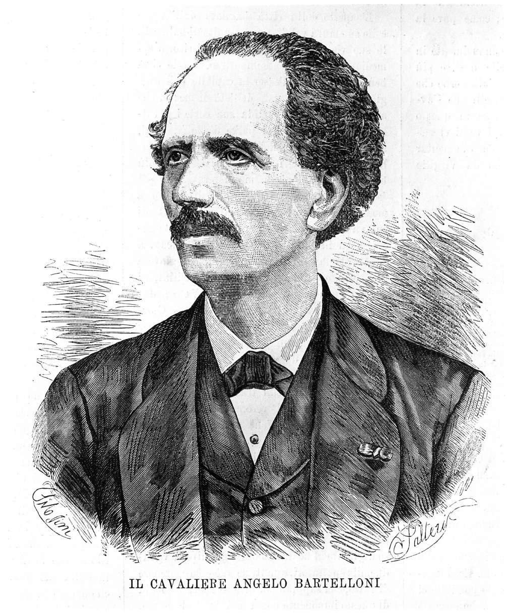 Il cavaliere Angelo Bartelloni, ritratto di Angelo Bartelloni (stampa) di Salteri (sec. XIX)