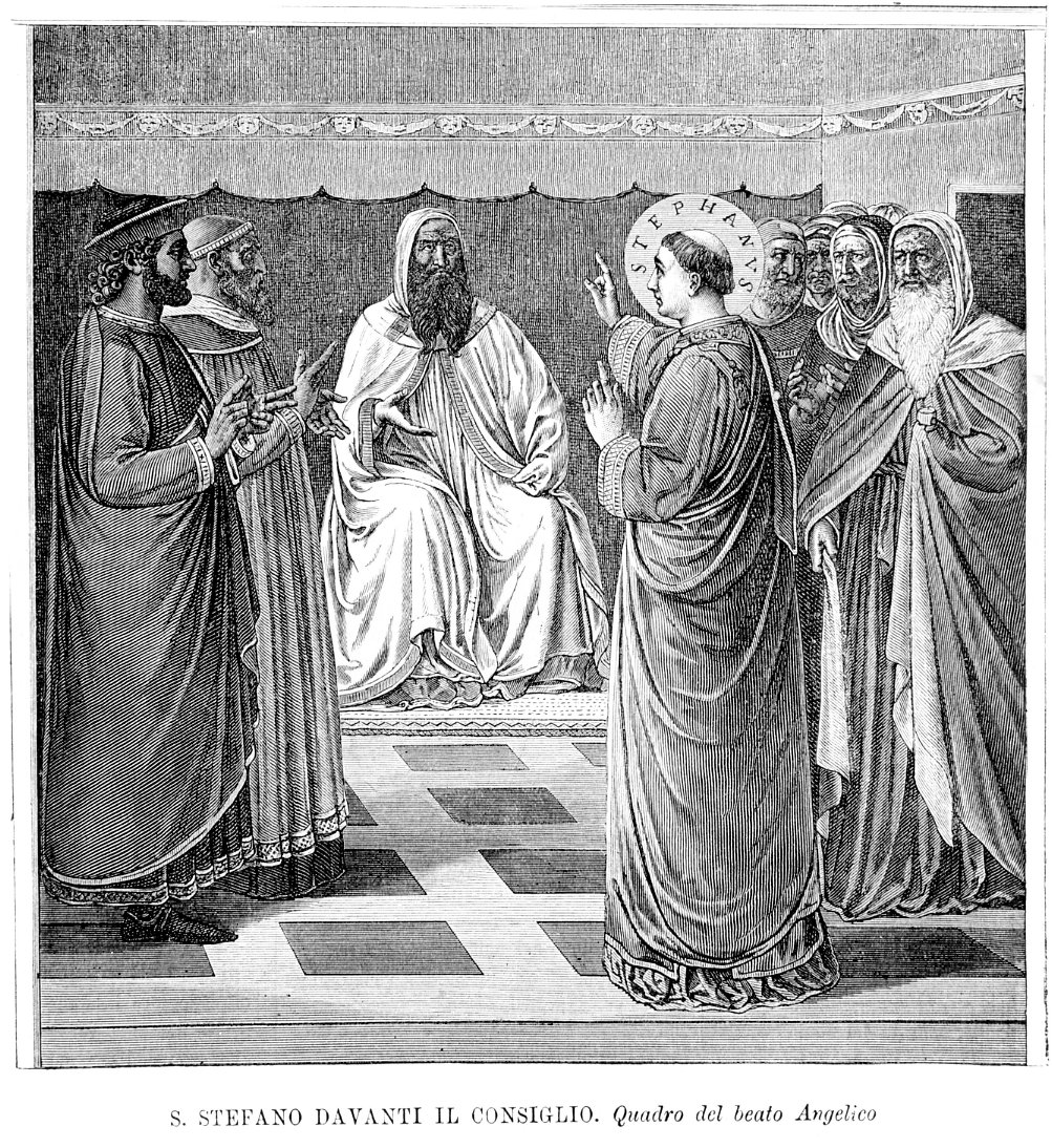 S. Stefano davanti al Consiglio (stampa) di Giovanni da Fiesole detto Beato Angelico (sec. XIX)