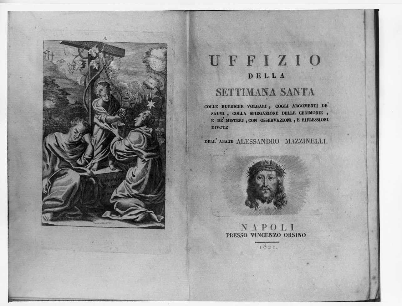 allegoria del mistero dell'Eucaristia (stampa) - bottega napoletana (sec. XIX)