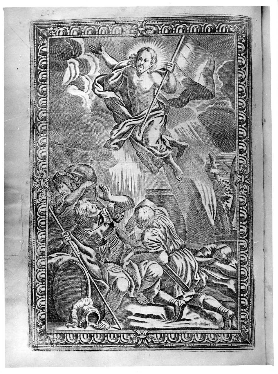 resurrezione di Cristo (stampa) - ambito italiano (sec. XVIII)